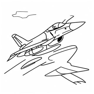 Pagina Para Colorear De Un Caza En Vuelo 96877-35758
