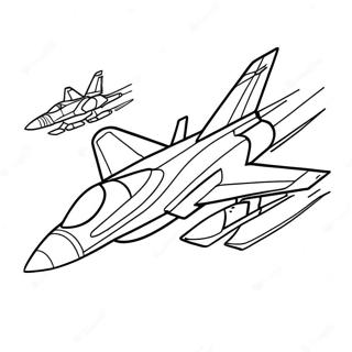 Pagina Para Colorear De Un Caza En Vuelo 96877-35760