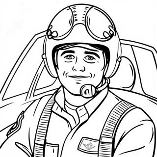 Pagina Para Colorear De Piloto De La Fuerza Aerea En La Cabina 96878-35761