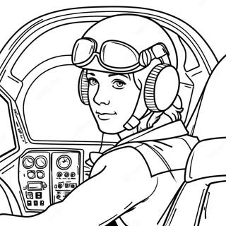 Pagina Para Colorear De Piloto De La Fuerza Aerea En La Cabina 96878-35763