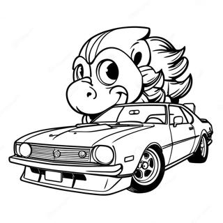 Pagina Para Colorear De Diseno Clasico De Coche Jdm 96903-35781