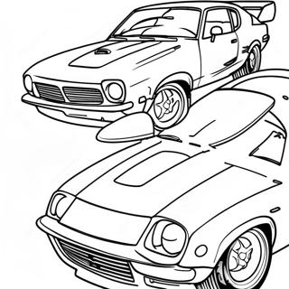 Pagina Para Colorear De Diseno Clasico De Coche Jdm 96903-35784