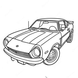 Pagina Para Colorear De Diseno Clasico De Coche Jdm 96903-35949