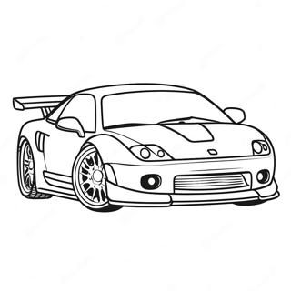 Pagina Para Colorear De Coche Jdm Deportivo Con Aleron 96904-35785