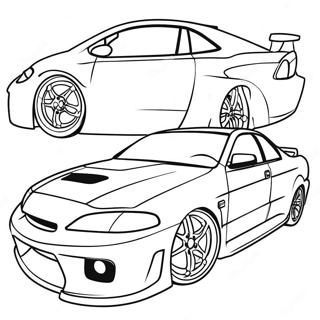 Pagina Para Colorear De Coche Jdm Deportivo Con Aleron 96904-35953