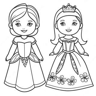 Pagina Para Colorear De Muneca De Papel Princesa 96957-35998