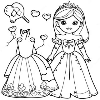 Pagina Para Colorear De Muneca De Papel Princesa 96957-35999