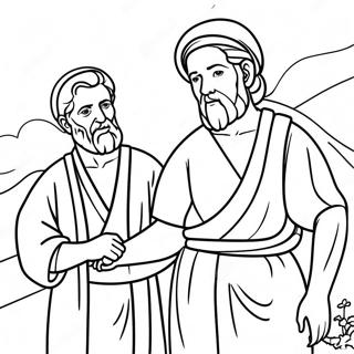 Abraham E Isaac Páginas Para Colorear