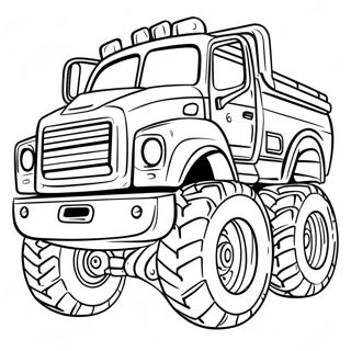 Pagina Para Colorear De Camion Diesel Monstruo 97187 36173