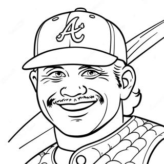 Pagina Para Colorear Vintage De Los Atlanta Braves 97495-36415