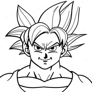 Pagina Para Colorear De Goku En Forma De Super Saiyan 97880-36837