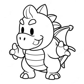 Bowser Jr Páginas Para Colorear