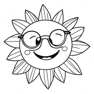 Día Soleado Páginas para colorear