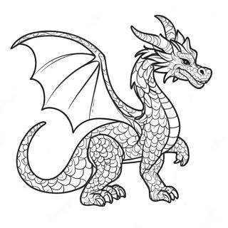 Dragón Realista Avanzado Páginas para colorear