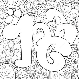 Letras Burbuja Páginas para colorear