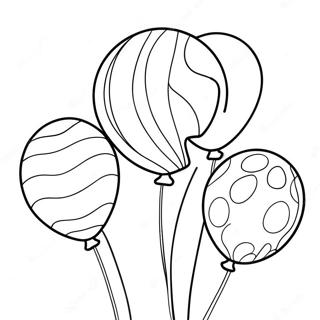 Pagina Para Colorear De Globos De Cumpleanos Festivos Del Dr Seuss 98499-37332