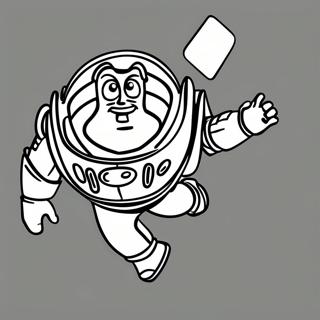 Buzz Lightyear Volando En El Espacio Para Colorear 9863-1695