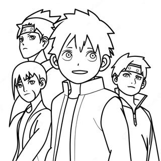 Pagina Para Colorear De Boruto Con Amigos 98830-37583