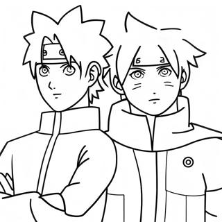 Pagina Para Colorear De Boruto Y Sasuke 98831 37588