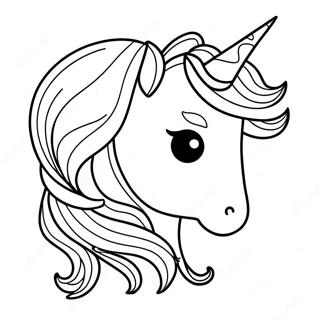 Chica Unicornio Páginas Para Colorear