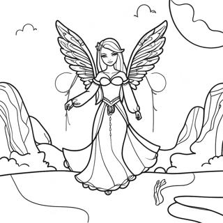 Pagina Para Colorear De Mira En Un Paisaje De Fantasia 99423-38050