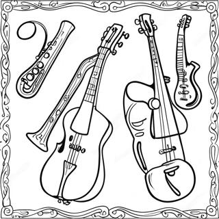 Pagina Para Colorear De Los Instrumentos Musicales De Wiggles 99551-38342