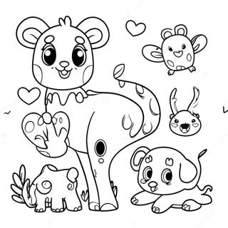 Pagina Para Colorear De Animales De Palabras De Vista Divertidos De Primer Grado 99728 38474