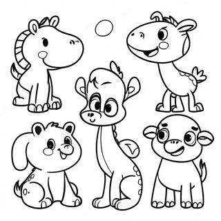 Pagina Para Colorear De Animales De Palabras De Vista Divertidos De Primer Grado 99728 38475